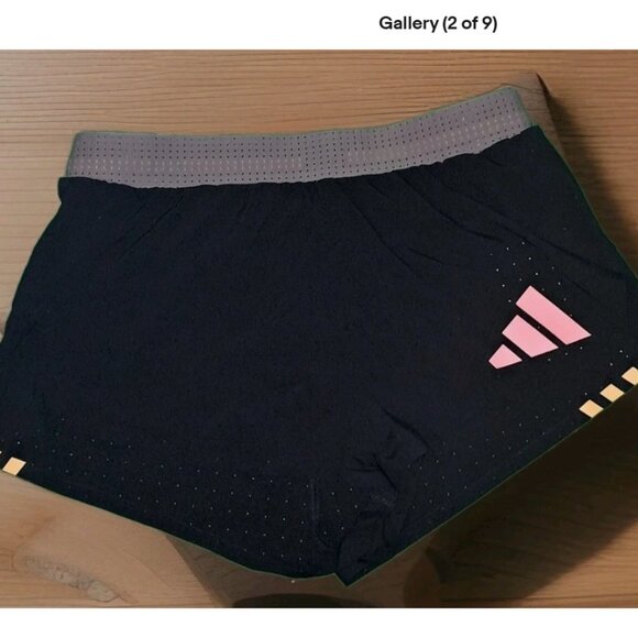 Adidas Adizero Pro Elite Promo 1” Shorts Men's Size S IN1123, aurora black - Picture 3 of 13